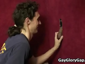 Gay interracial gloryhole fuck and dick rubbing 07
